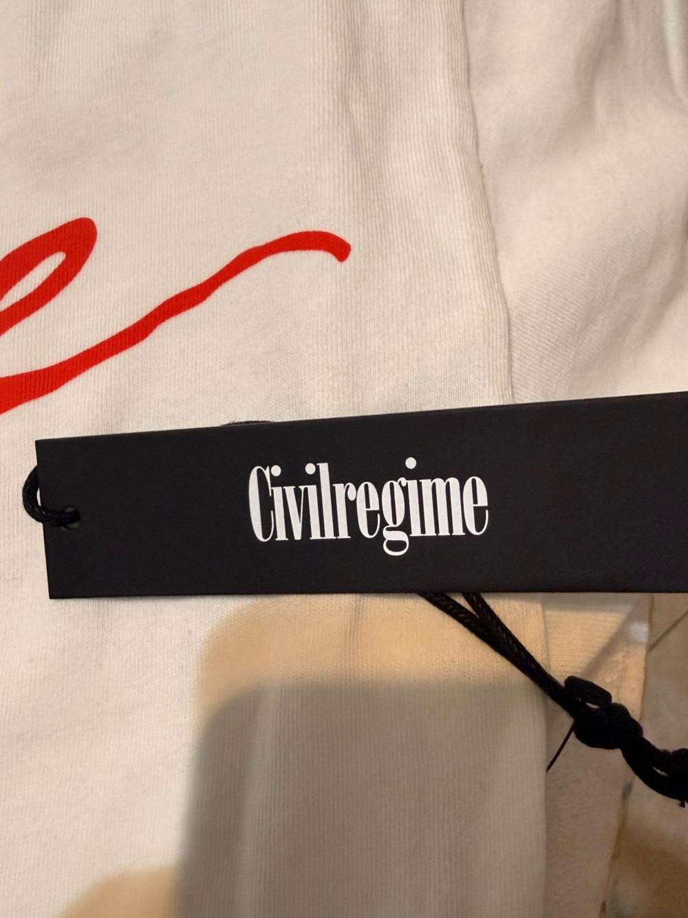 Civil Regime Limited Release Men’s "Insecure" White Graphic T-Shirt, Size L - Picture 4 of 5